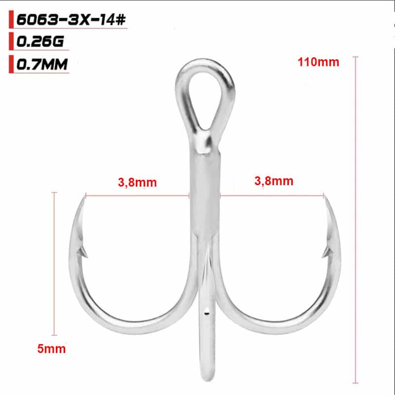 Fishing - Big Treple Hook - Các Loại Lưỡi câu Ba tiêu 