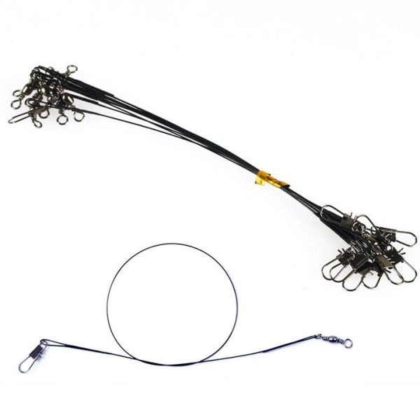 Bộ 10 Dây Cáp Thép Câu Cá Chim, Chẽm, Mú
