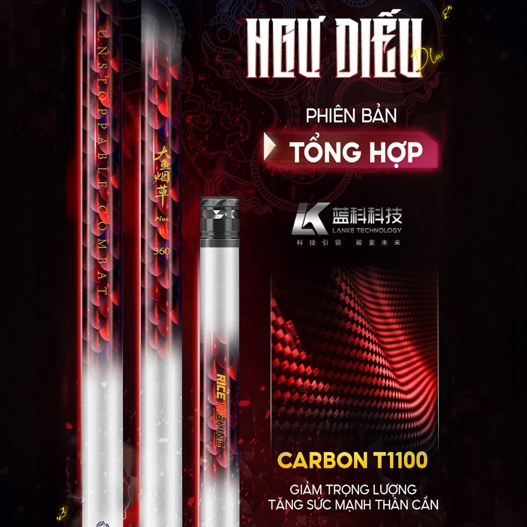 Cần Câu Tay Ngư Điếu Plus Đỏ - Ảnh 2