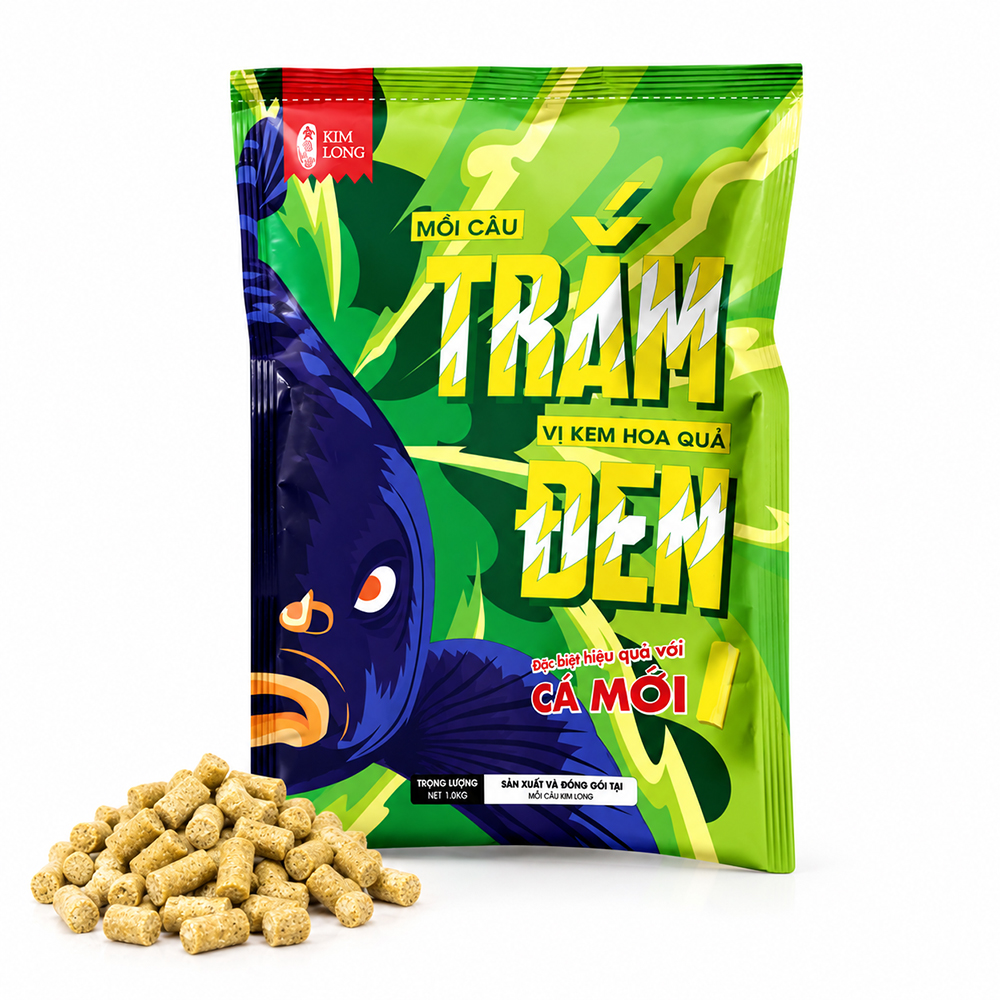 Hạt Xả Trắm Đen Kim Long Vị Kem Hoa Quả