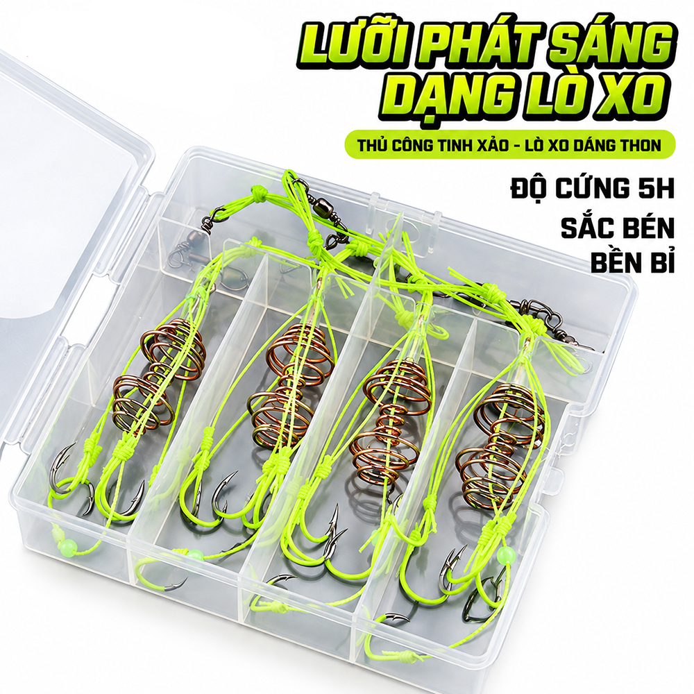 Bộ 4 Lưỡi Câu Lancer Aohu Iseni Siêu Bén