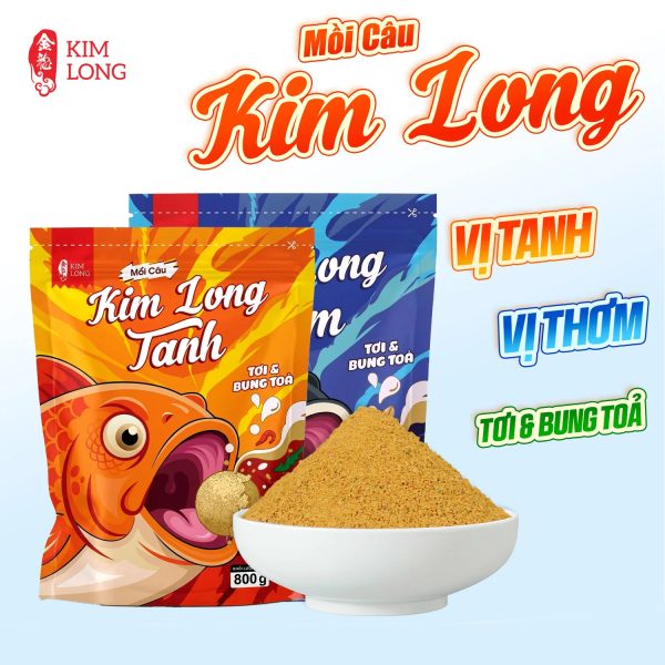 Mồi Câu Kim Long Vị Thơm - Vị Tanh