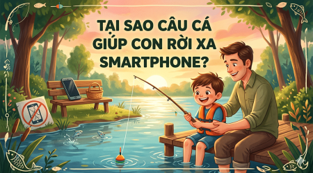 Tại sao câu cá là “liều thuốc” giúp con bạn rời xa smartphone?