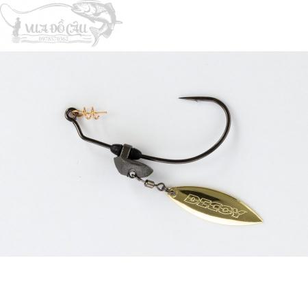 Lame Decoy Worm 230G Pour Pêche – Taille 2/0, 2,5g, Couleur Or, Lot De 2