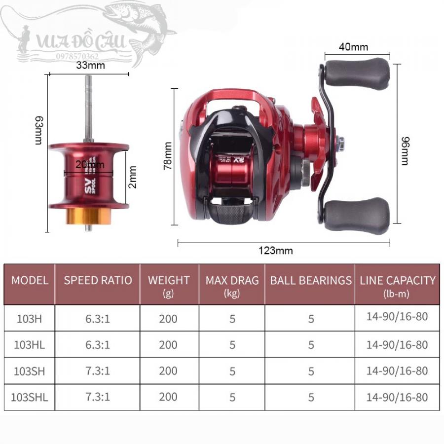 Máy Câu Ngang Daiwa Fuego SV CS - Vua Đồ Câu