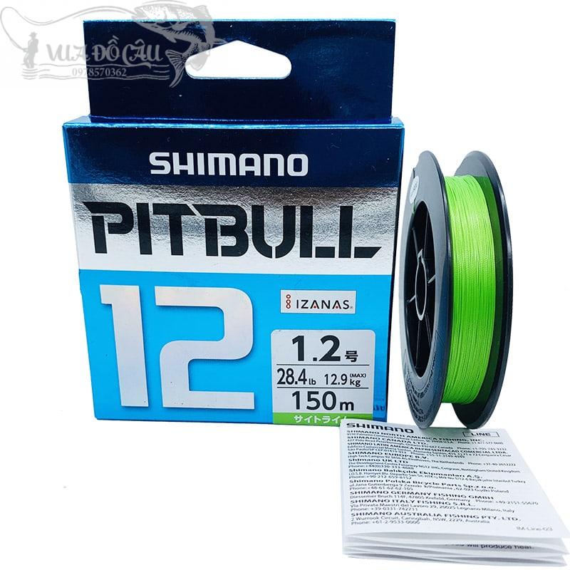 Shimano Pitbull X12 Flechtleine Pe 150m Limetten Grün Select LB 